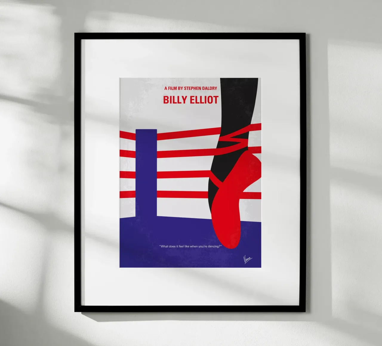 No597 My Billy Elliot minimal movie poster hahnemühle de Chungkong
