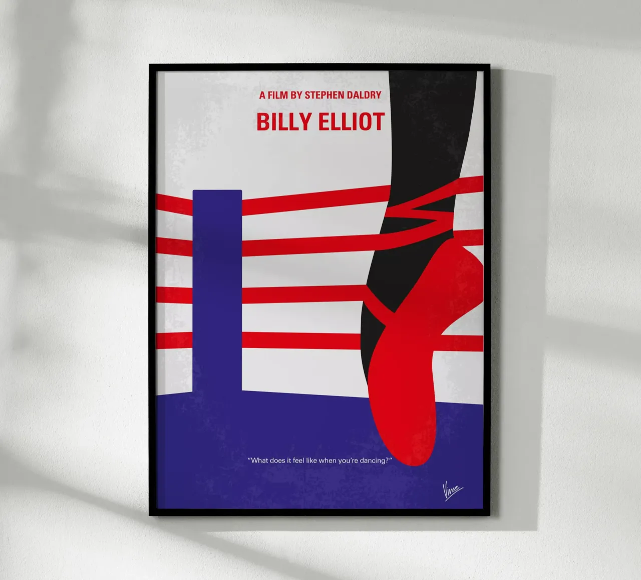 No597 My Billy Elliot minimal movie poster hahnemühle de Chungkong