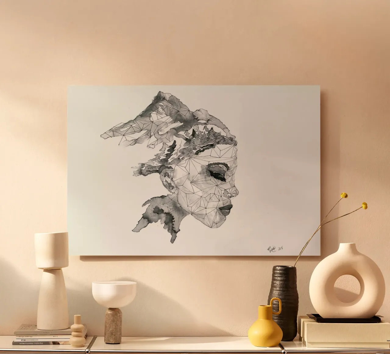 I am a Mountain Child alluminio dibond da Larissa van der Laan