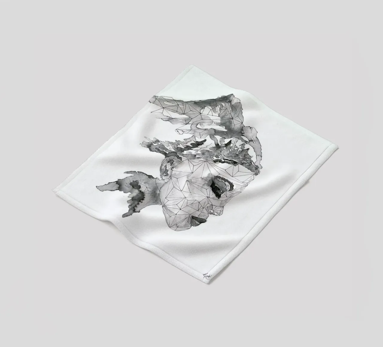 I am a Mountain Child coperta in pile da Larissa van der Laan