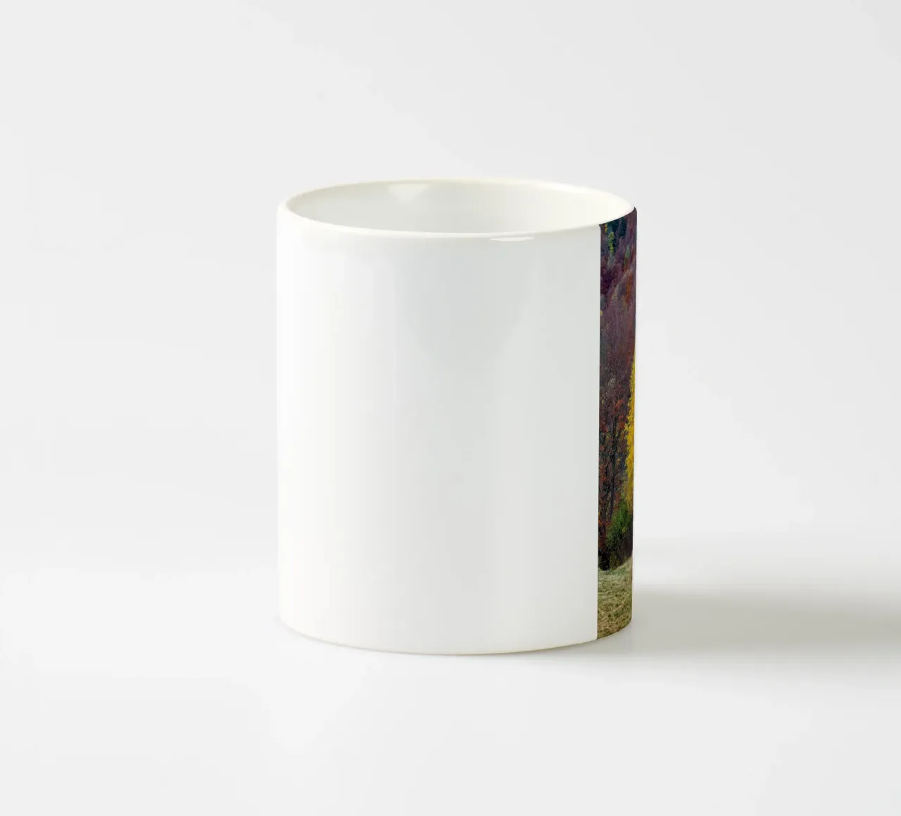 Colourful trees in a forest on a mountain tazza in ceramica da anderm