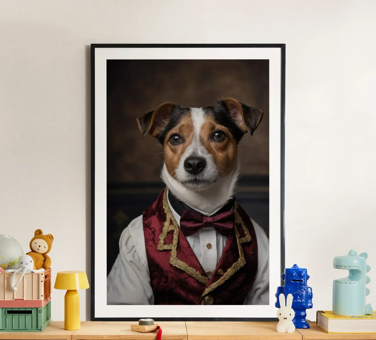 Sir Barksalot - Il Signore dei Cani poster con telaio in plastica da Beasts of Nobility