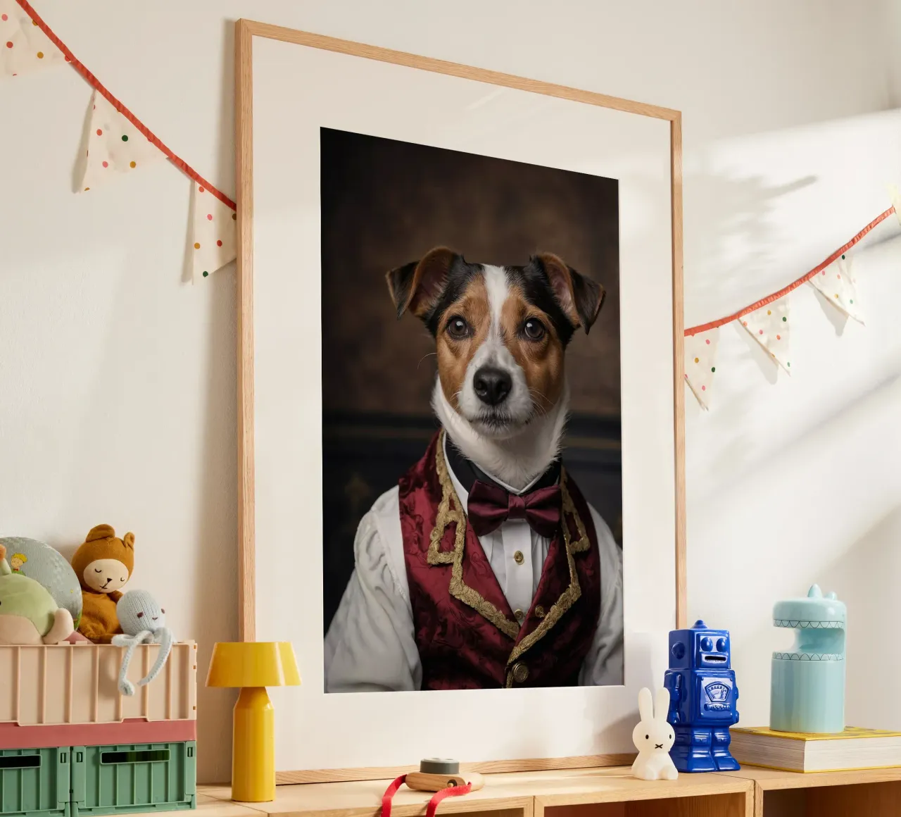 Sir Barksalot - Il Signore dei Cani poster con telaio in plastica da Beasts of Nobility