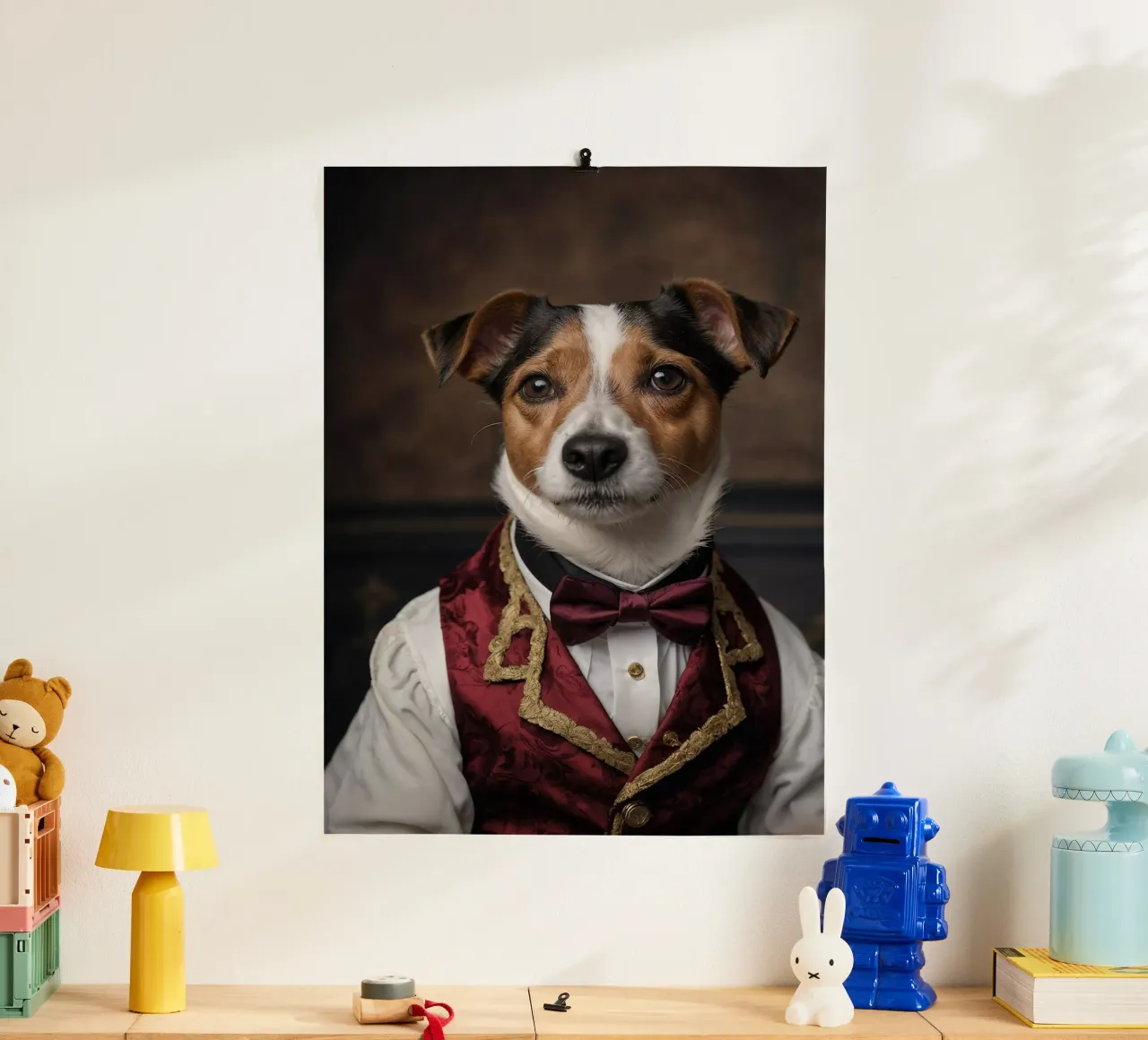 Sir Barksalot - Il Signore dei Cani poster con telaio in plastica da Beasts of Nobility
