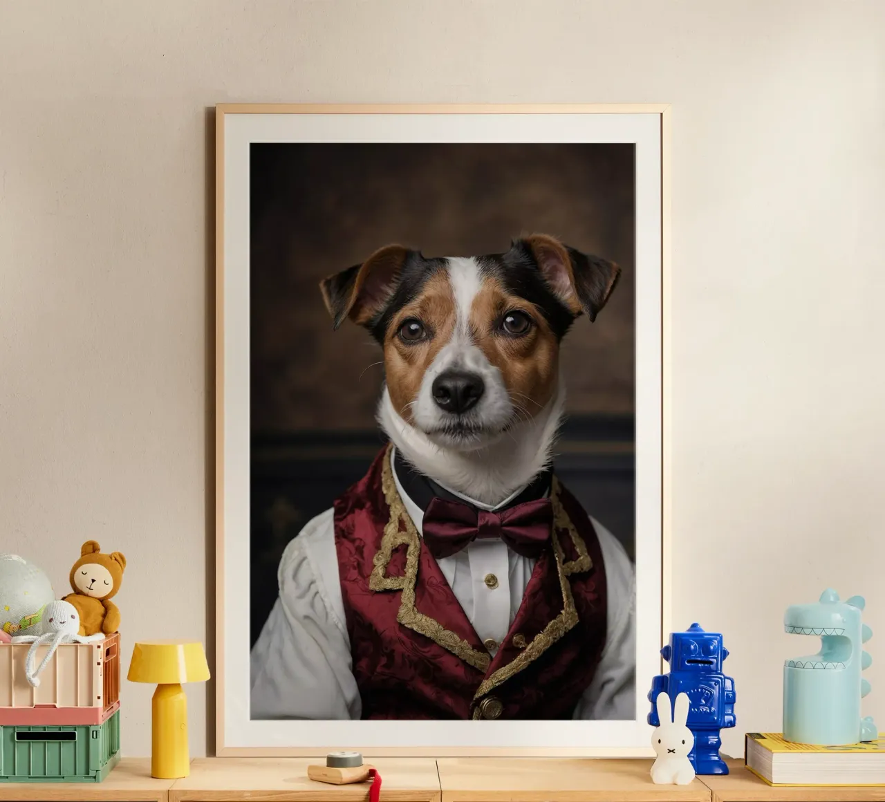 Sir Barksalot - Il Signore dei Cani poster con telaio in plastica da Beasts of Nobility