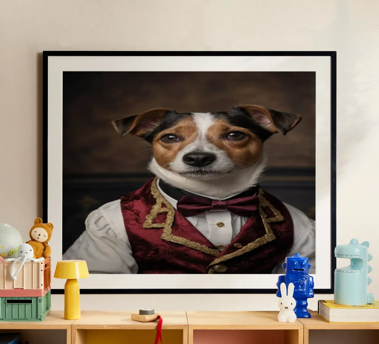 Sir Barksalot - Il Signore dei Cani poster con telaio in plastica da Beasts of Nobility