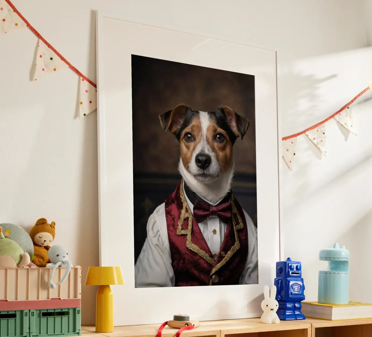 Sir Barksalot - Il Signore dei Cani poster con telaio in plastica da Beasts of Nobility