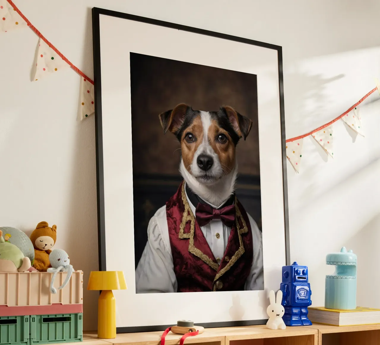 Sir Barksalot - Il Signore dei Cani poster con telaio in plastica da Beasts of Nobility