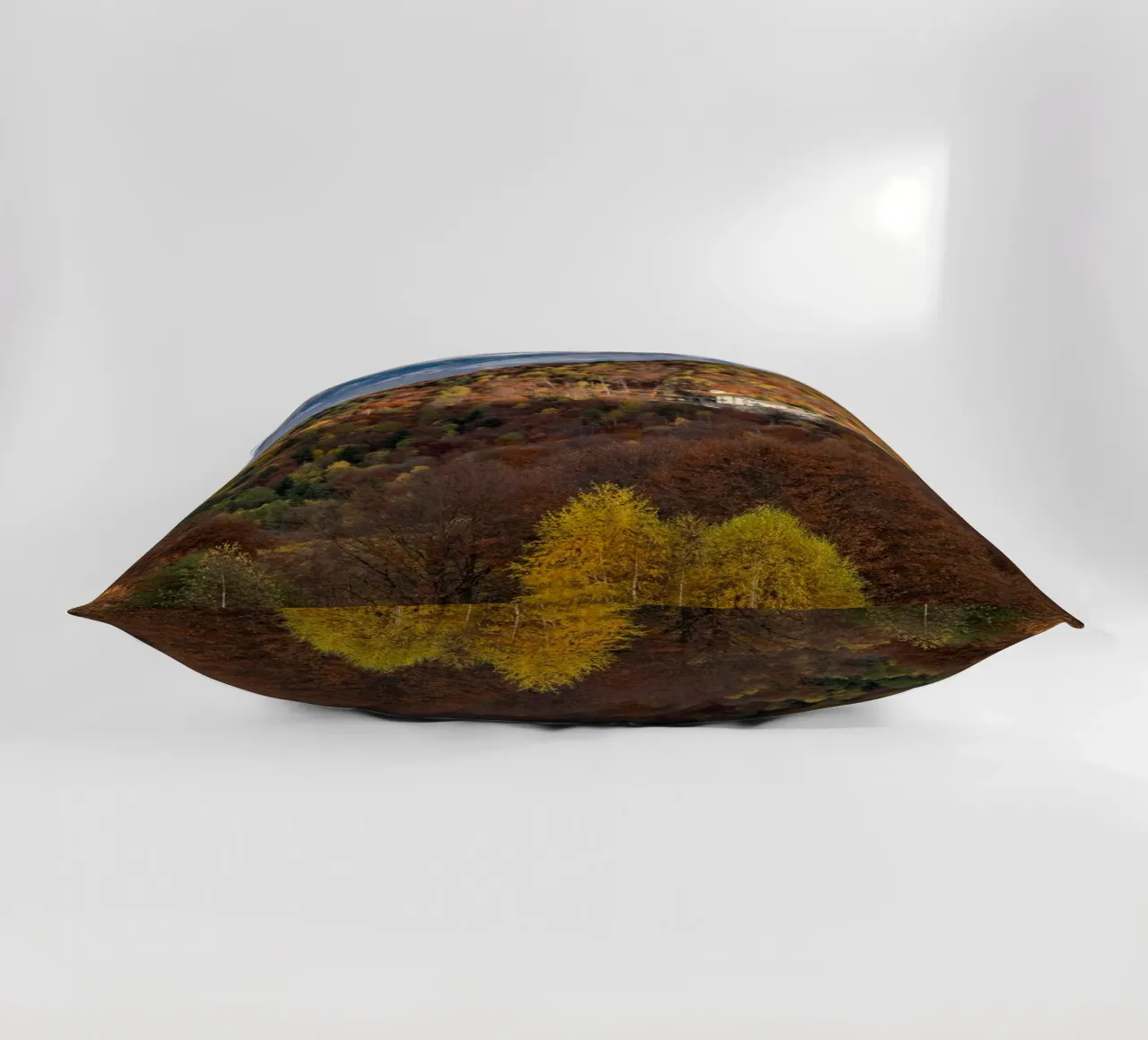 Colourful trees in a forest on a mountain cuscino da anderm