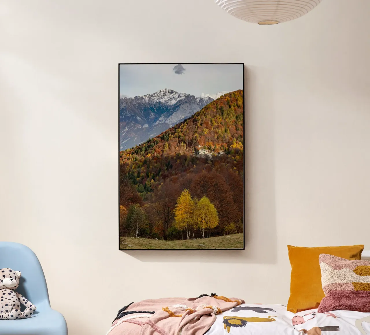 Colourful trees in a forest on a mountain plexiglass da anderm