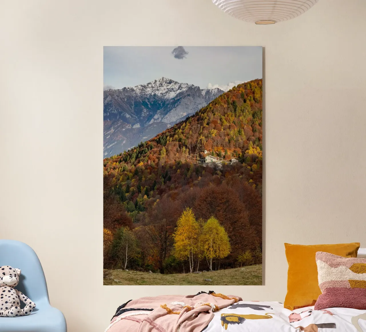 Colourful trees in a forest on a mountain plexiglass da anderm