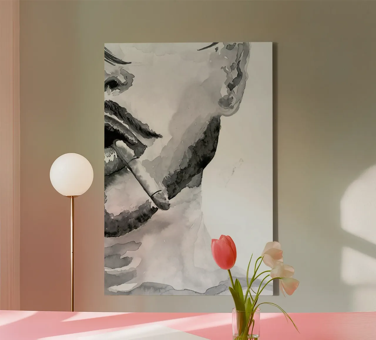 I am Confident canvas met Baklijst van Larissa van der Laan