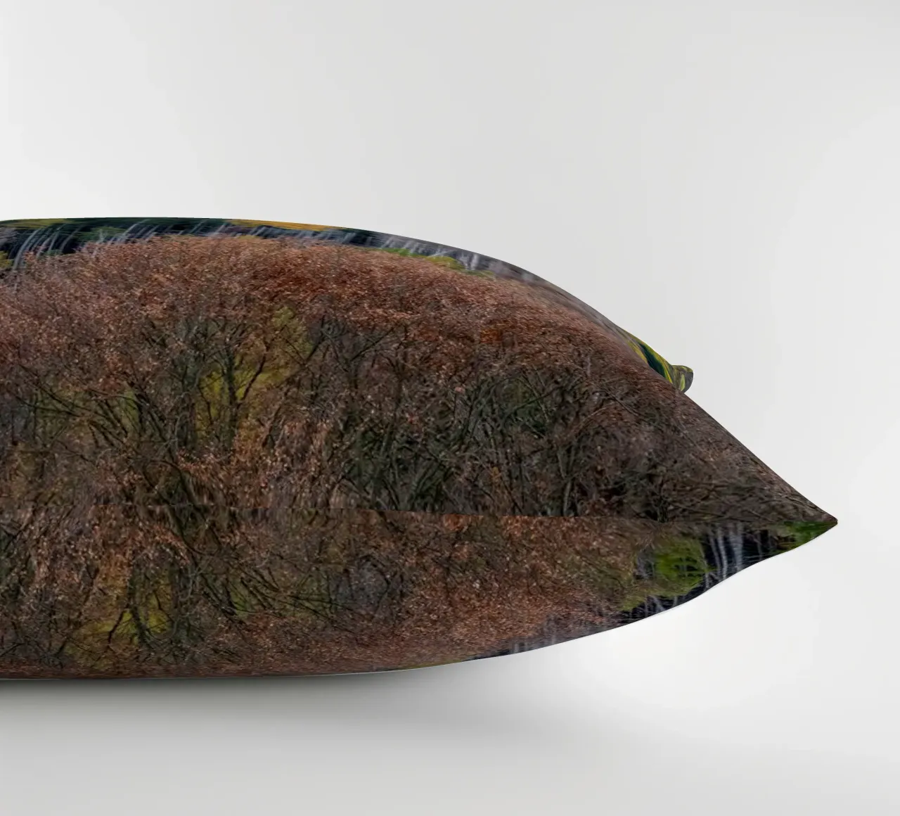 Colourful trees in a forest on a mountain cuscino da anderm