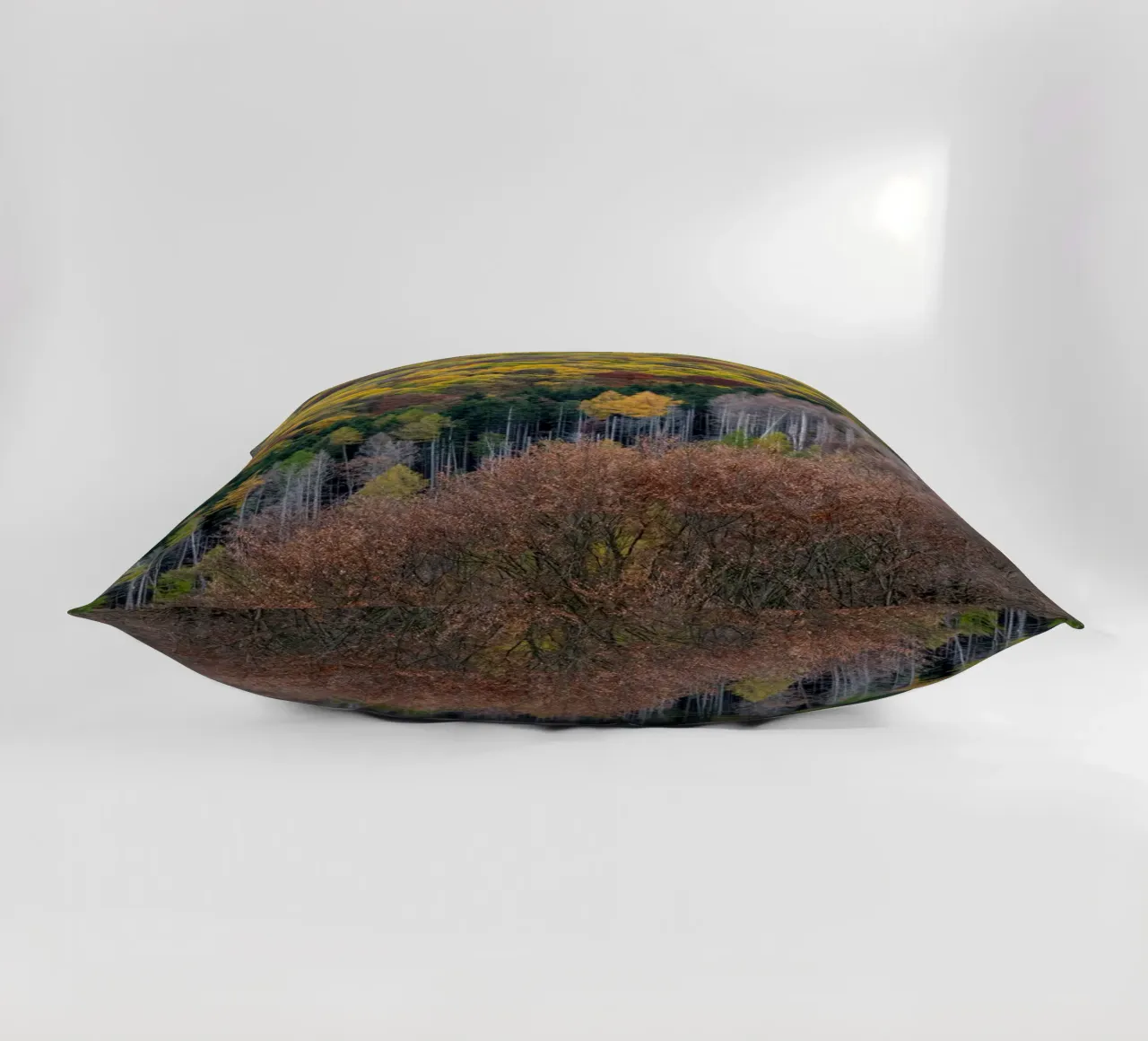 Colourful trees in a forest on a mountain cuscino da anderm