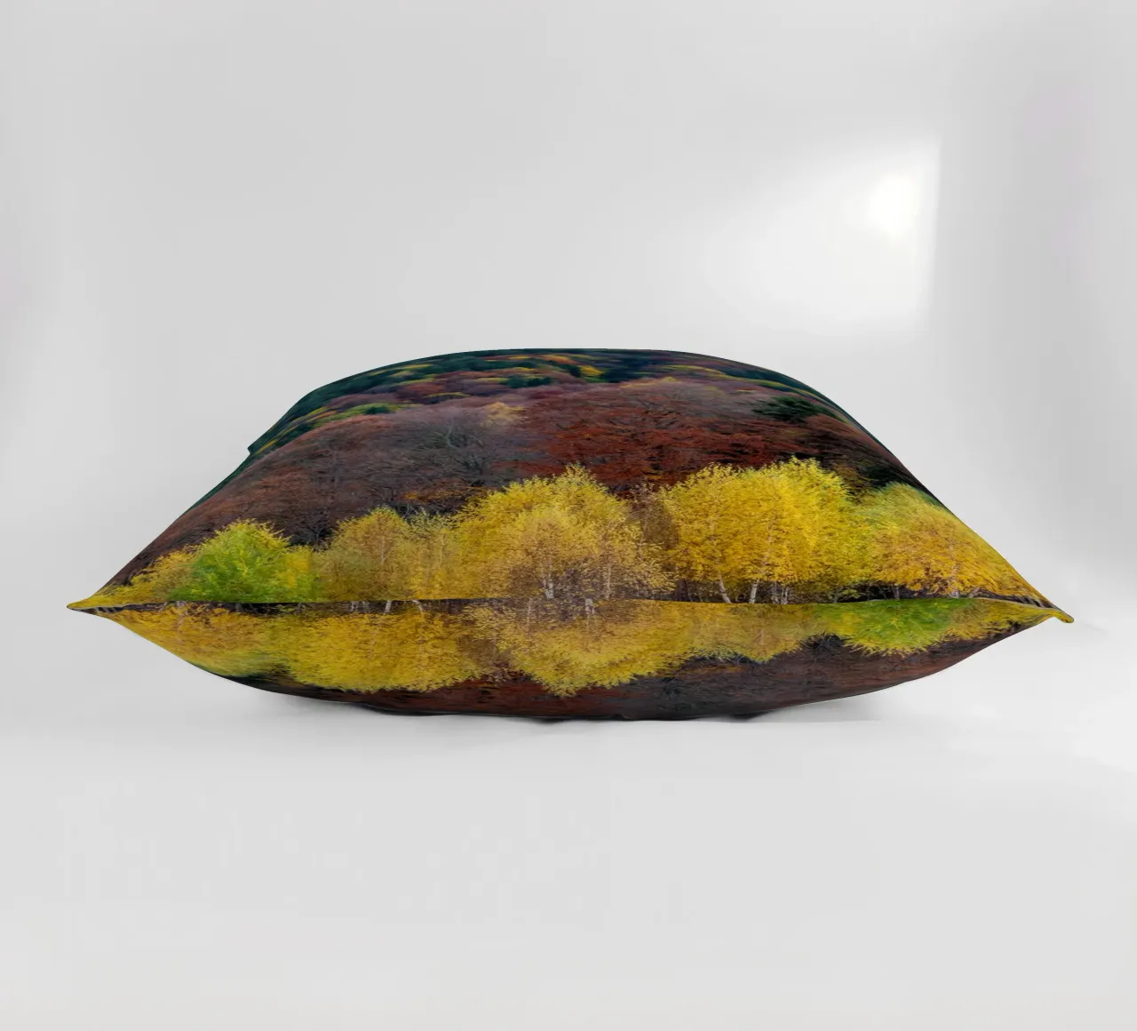 Colourful trees in a forest on a mountain cuscino da anderm