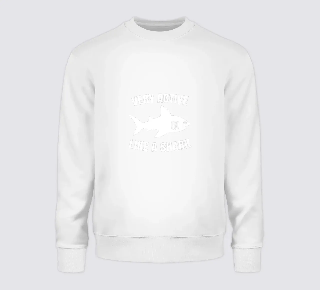 Very active like a shark felpa da baobabprintstore