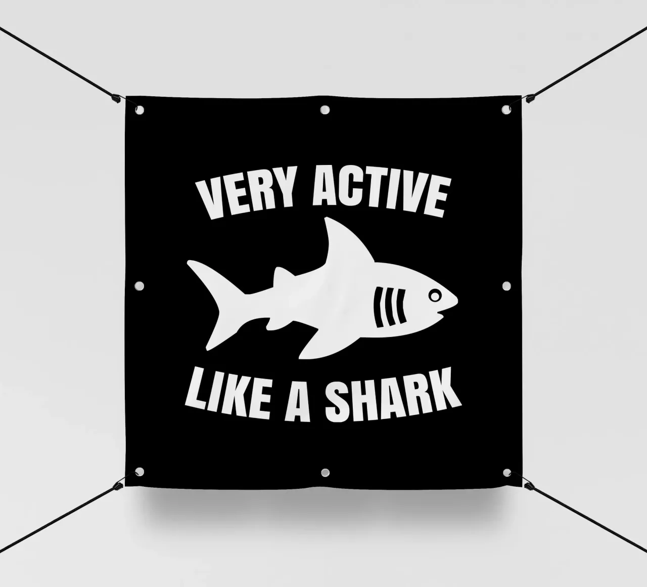 Very active like a shark telo in pvc da baobabprintstore