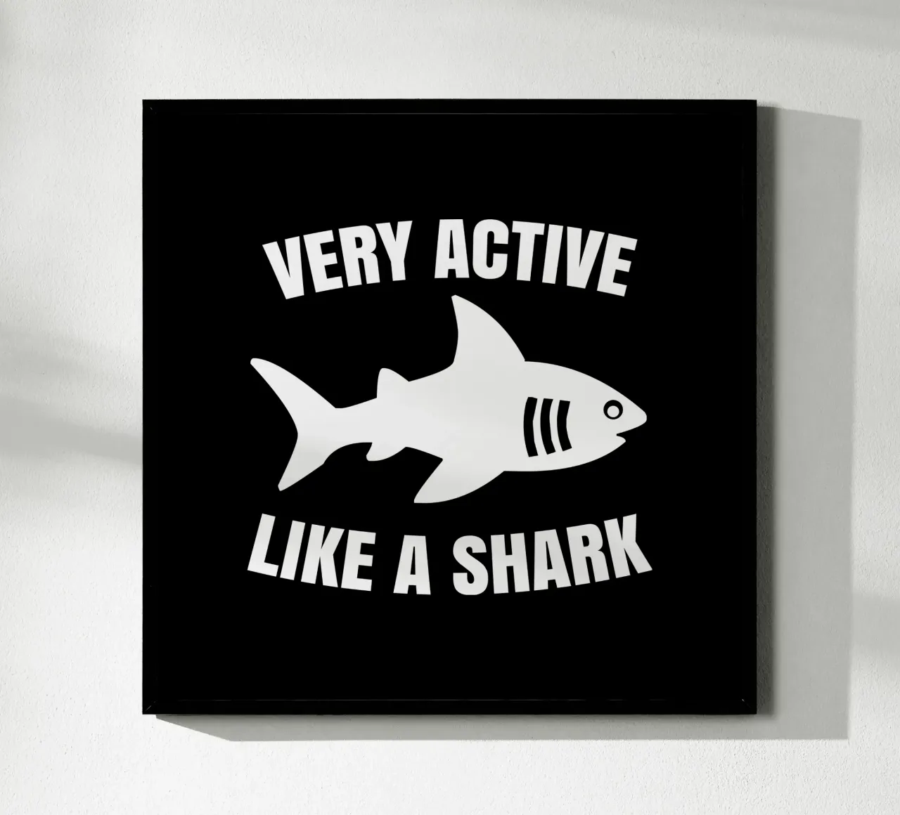Very active like a shark carta hahnemühle da baobabprintstore