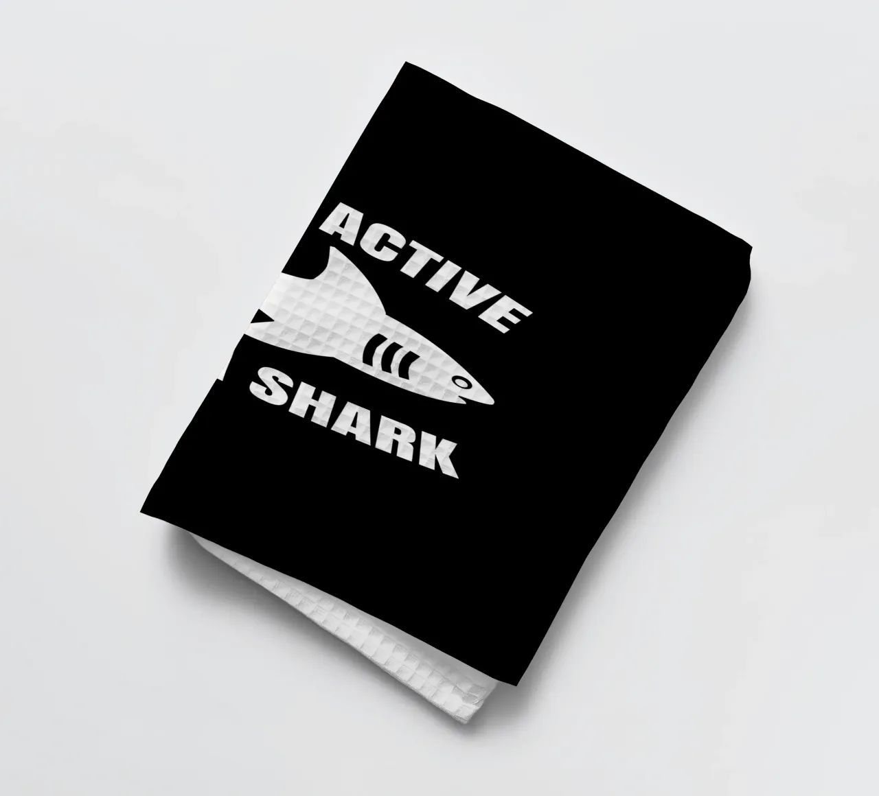 Very active like a shark canovaccio da cucina da baobabprintstore