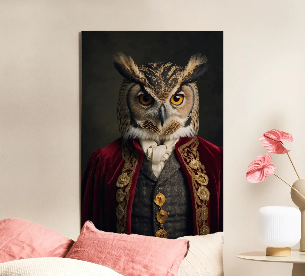 Il saggio Duca di Owlington - Custode dei segreti alluminio dibond da Beasts of Nobility
