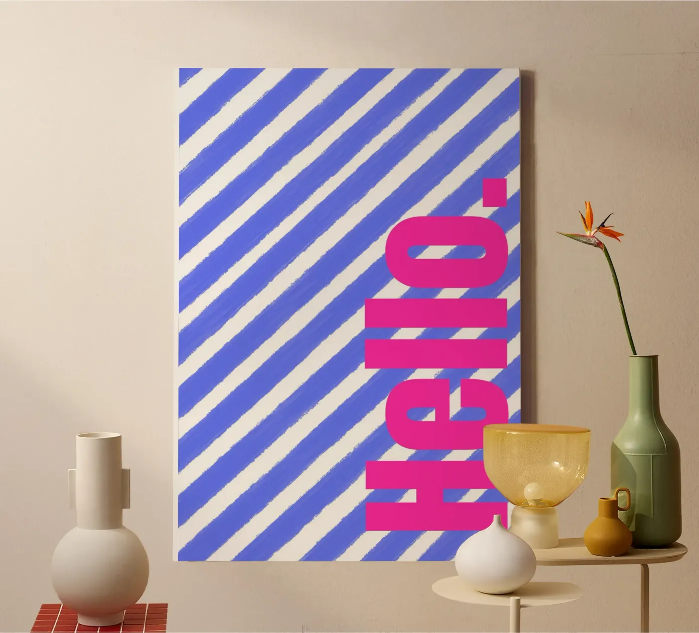 Hellö canvas van Tabea Jule