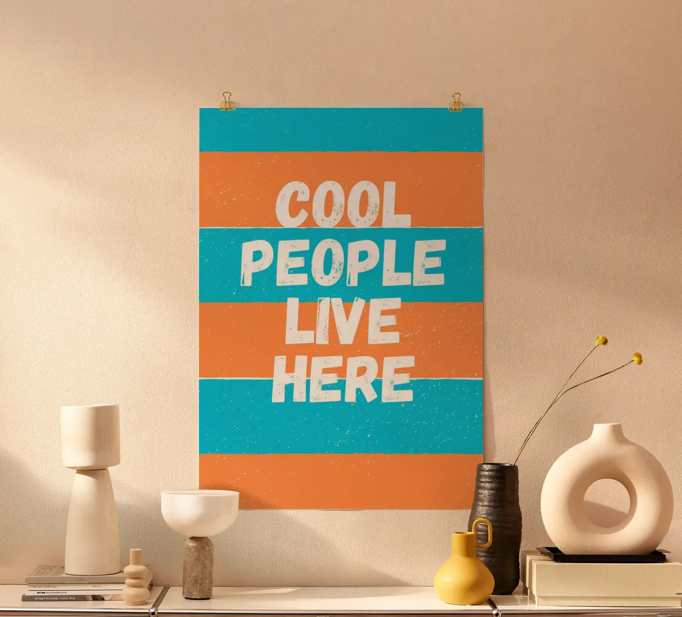 Cool People here poster da Tabea Jule