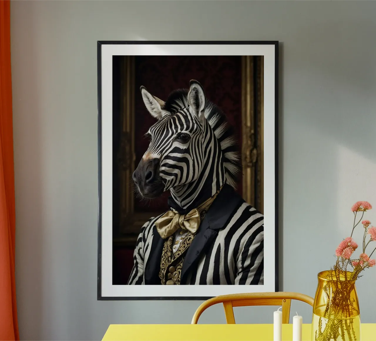 L'elegante zebra - Eleganza in bianco e nero carta hahnemühle da Beasts of Nobility