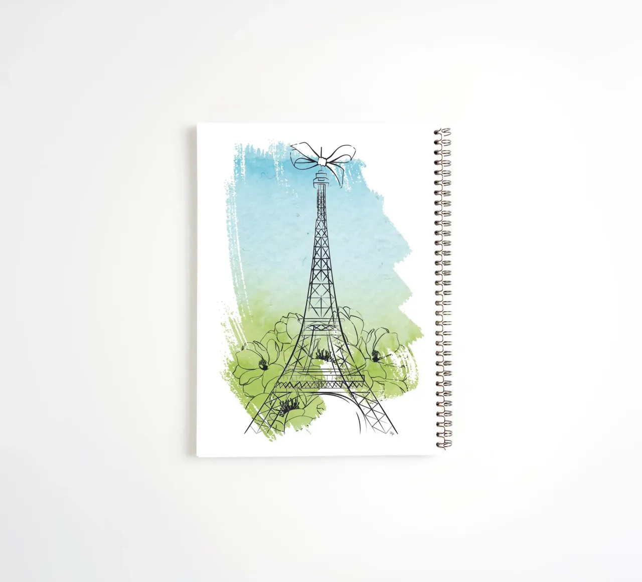 Spring in Paris spiral notebook by Martina