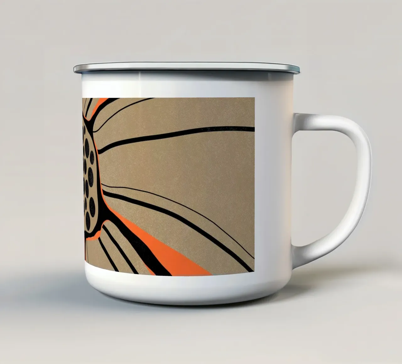 Riso no.3 tazza in smalto da Froilein Juno
