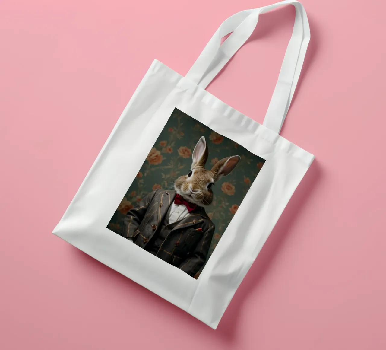 🐇 The Dapper Rabbit 🎩🐰 Fatevi da parte, fashionisti! Questo coniglio borsa in juta da Beasts of Nobility