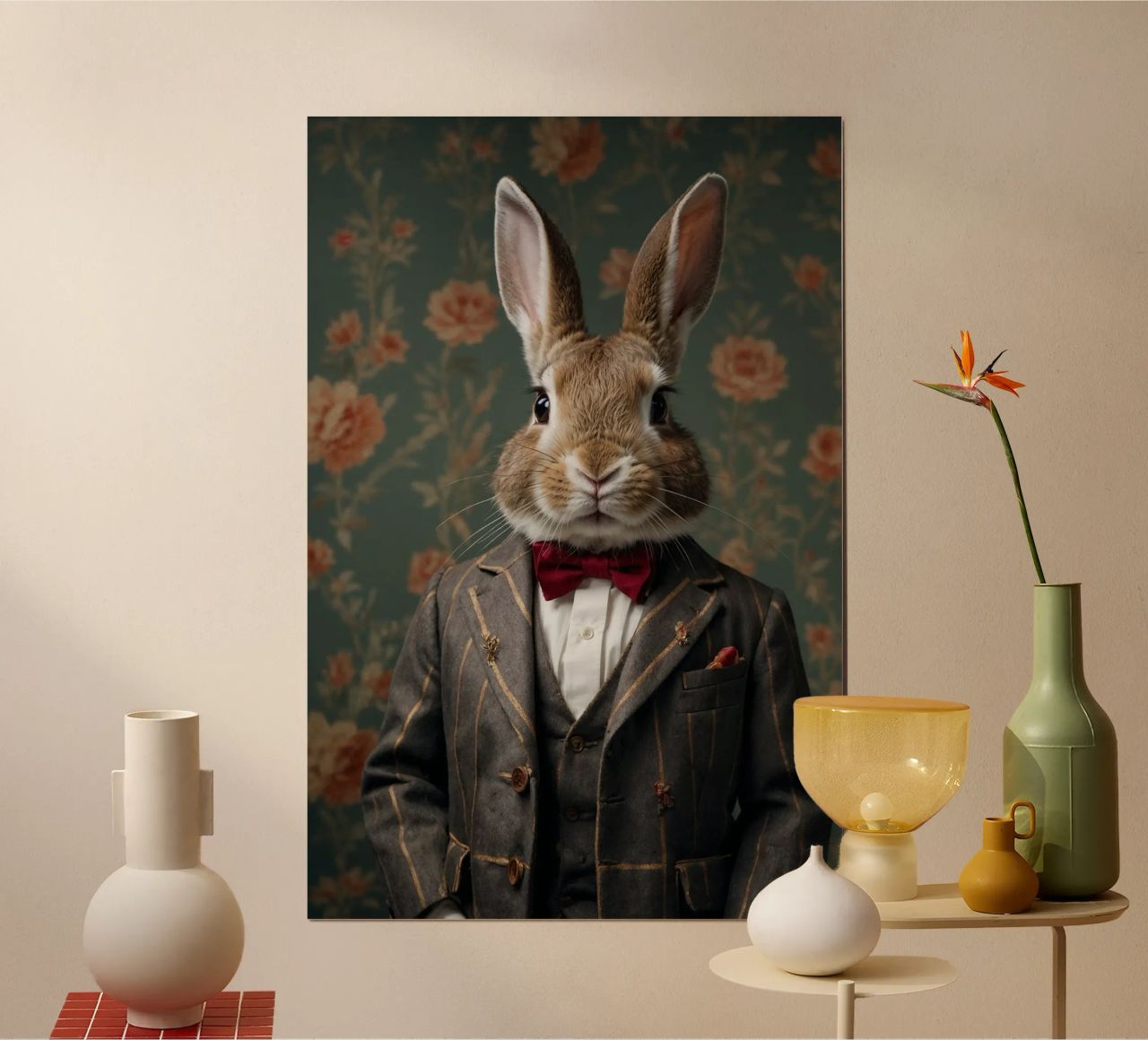 🐇 The Dapper Rabbit 🎩🐰 Step aside, fashionistas! This de poster by Beasts of Nobility