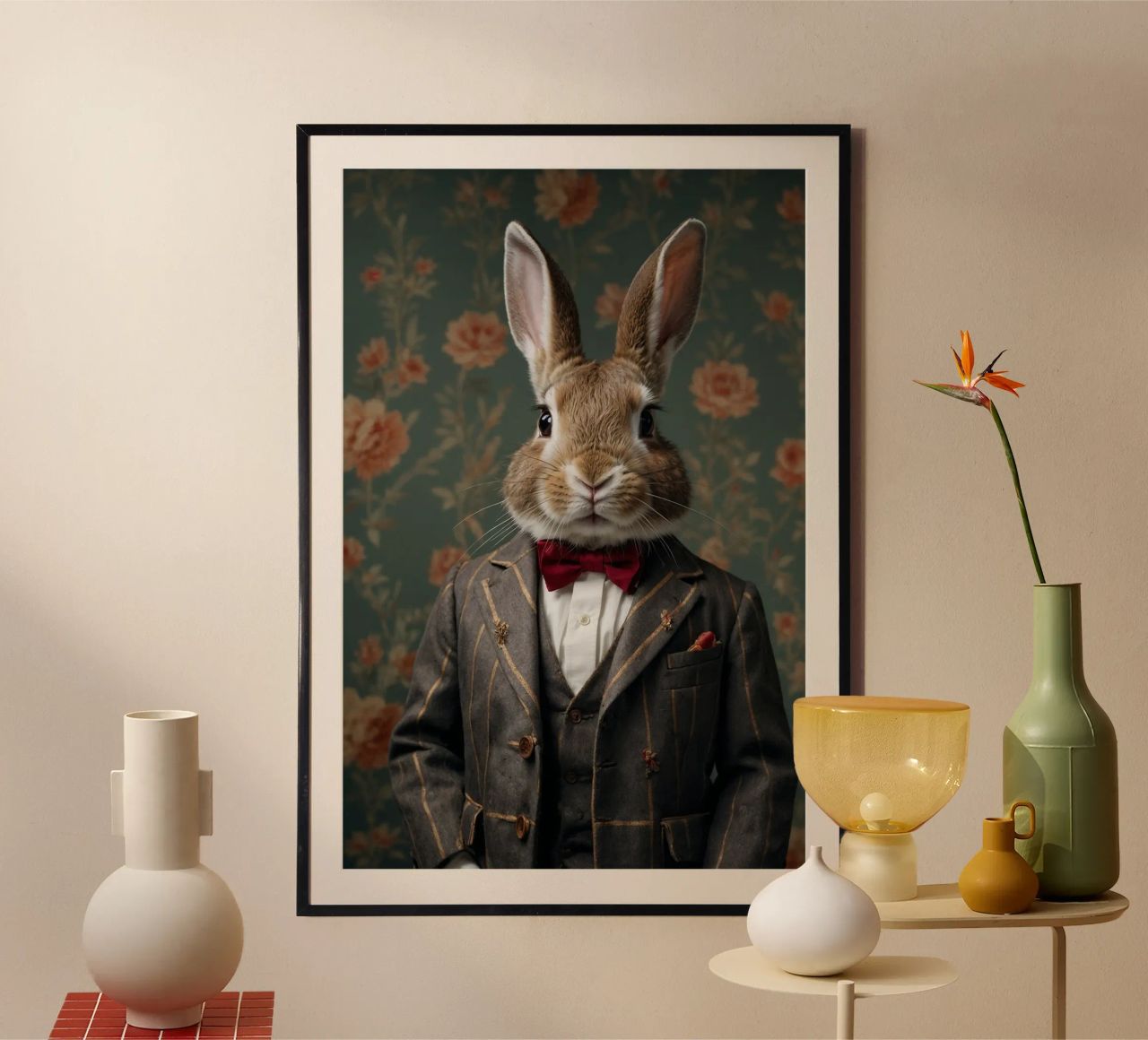 🐇 The Dapper Rabbit 🎩🐰 Step aside, fashionistas! This de poster by Beasts of Nobility