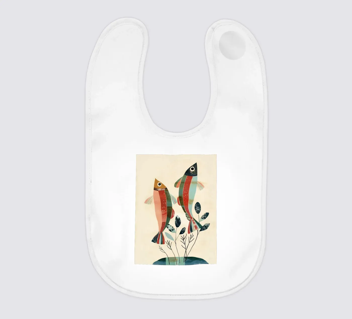 Dancing Fish Babylätzchen von softsoul