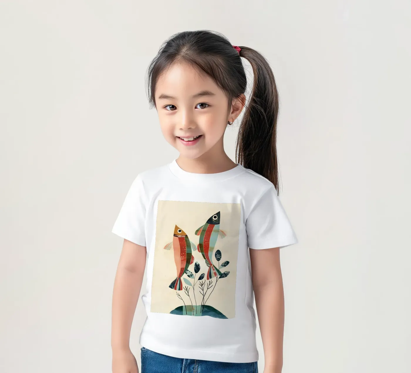 Dancing Fish t-shirt bambini da softsoul