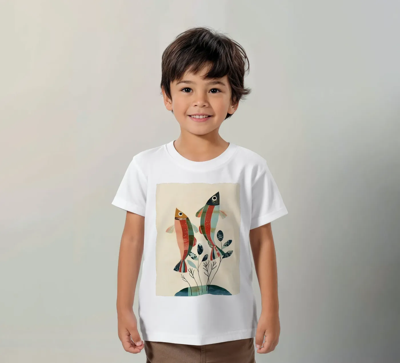 Dancing Fish t-shirt bambini da softsoul