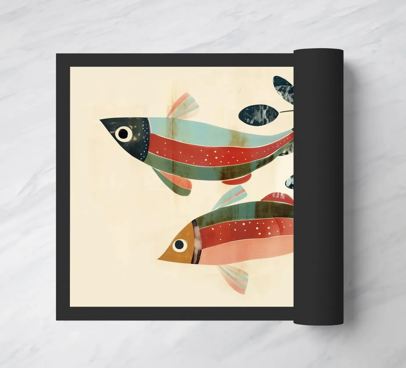 Dancing Fish doormat by softsoul