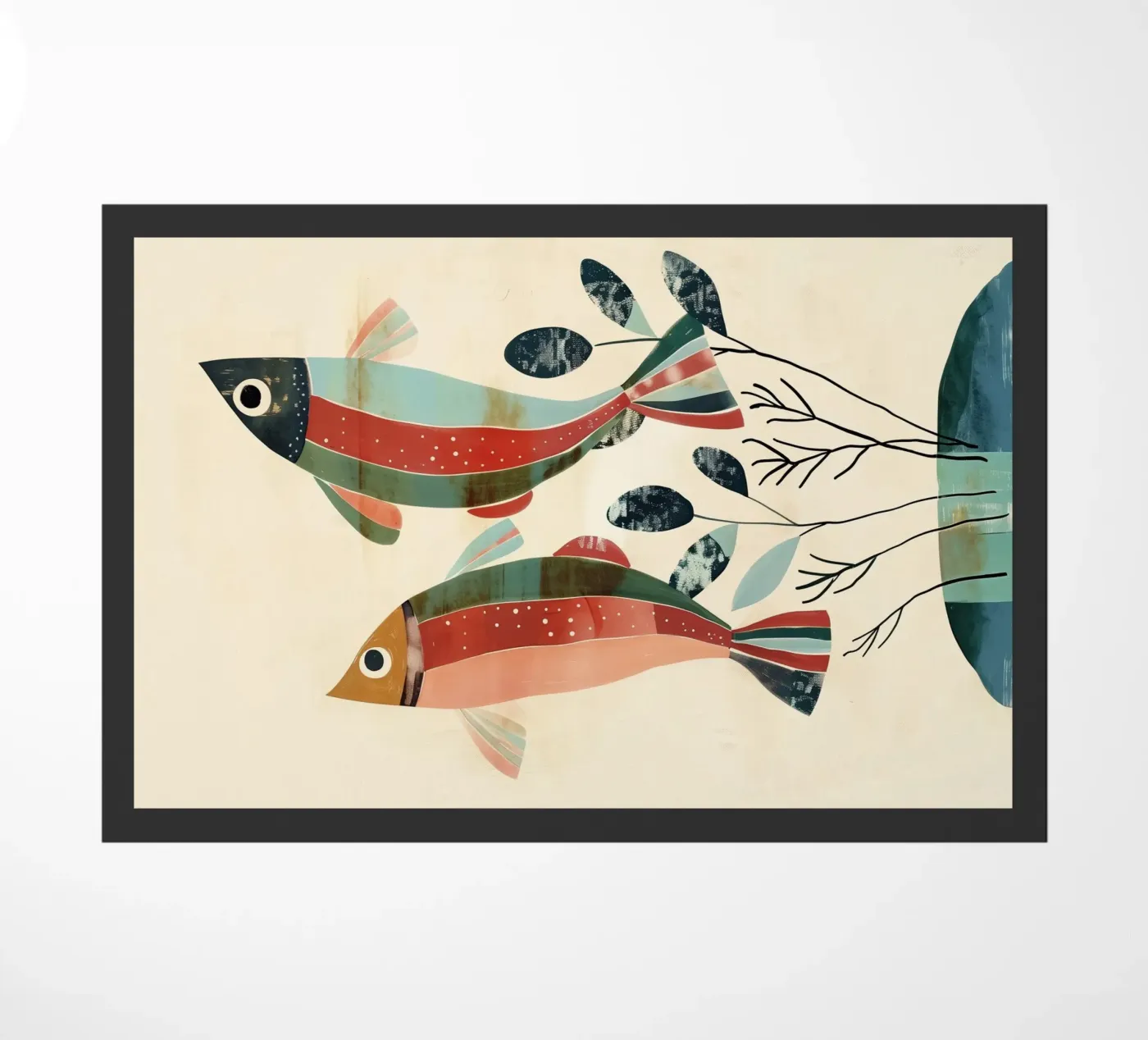 Dancing Fish doormat by softsoul