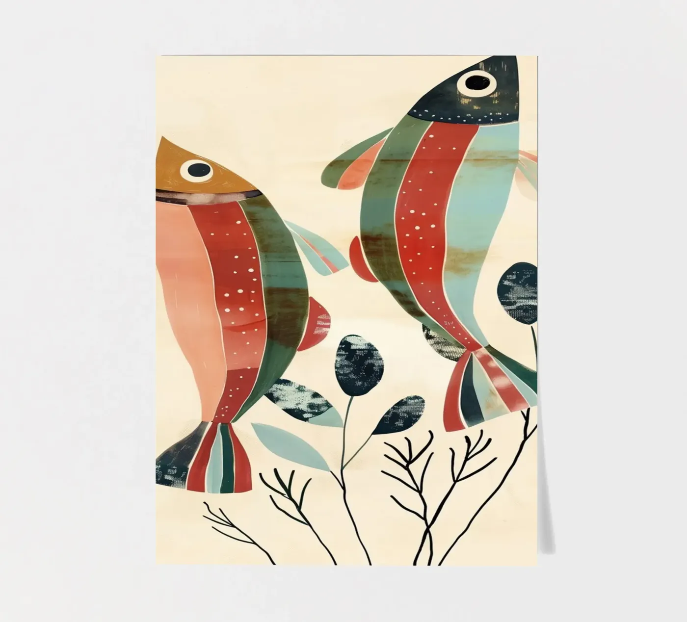 Dancing Fish sticker sheet by softsoul