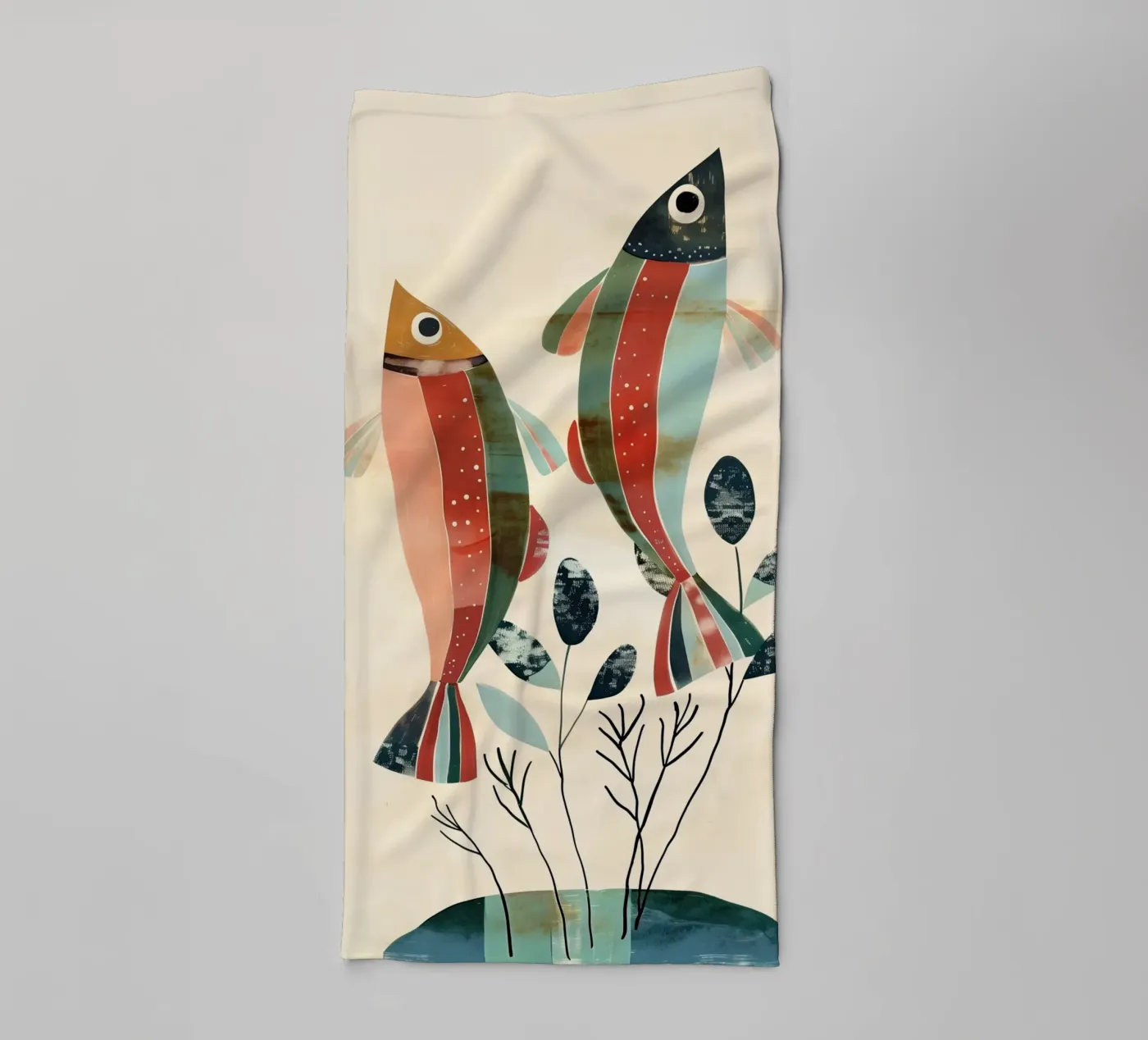 Dancing Fish towel by softsoul