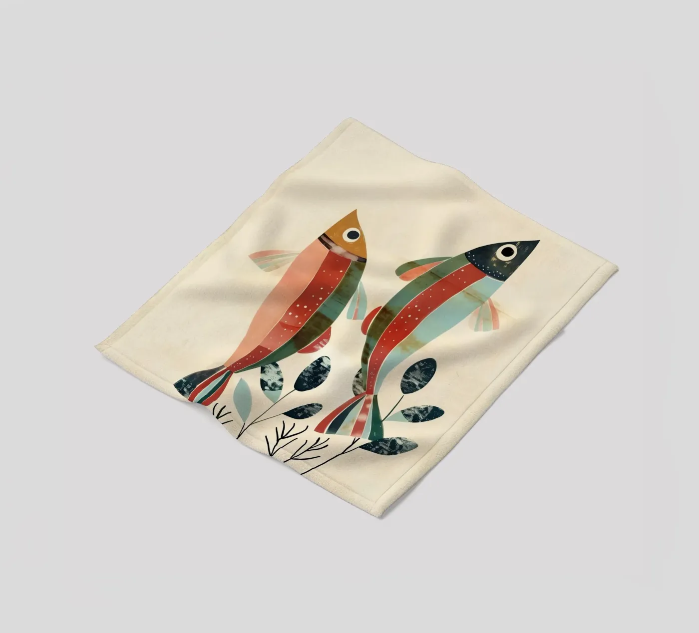 Dancing Fish fleecedeken van softsoul