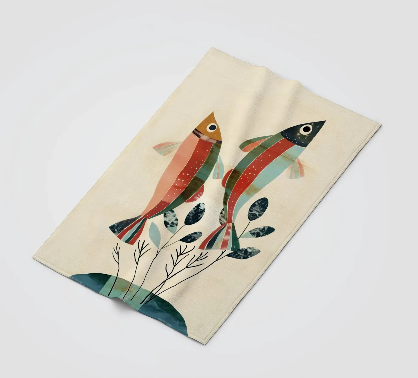Dancing Fish fleecedeken van softsoul
