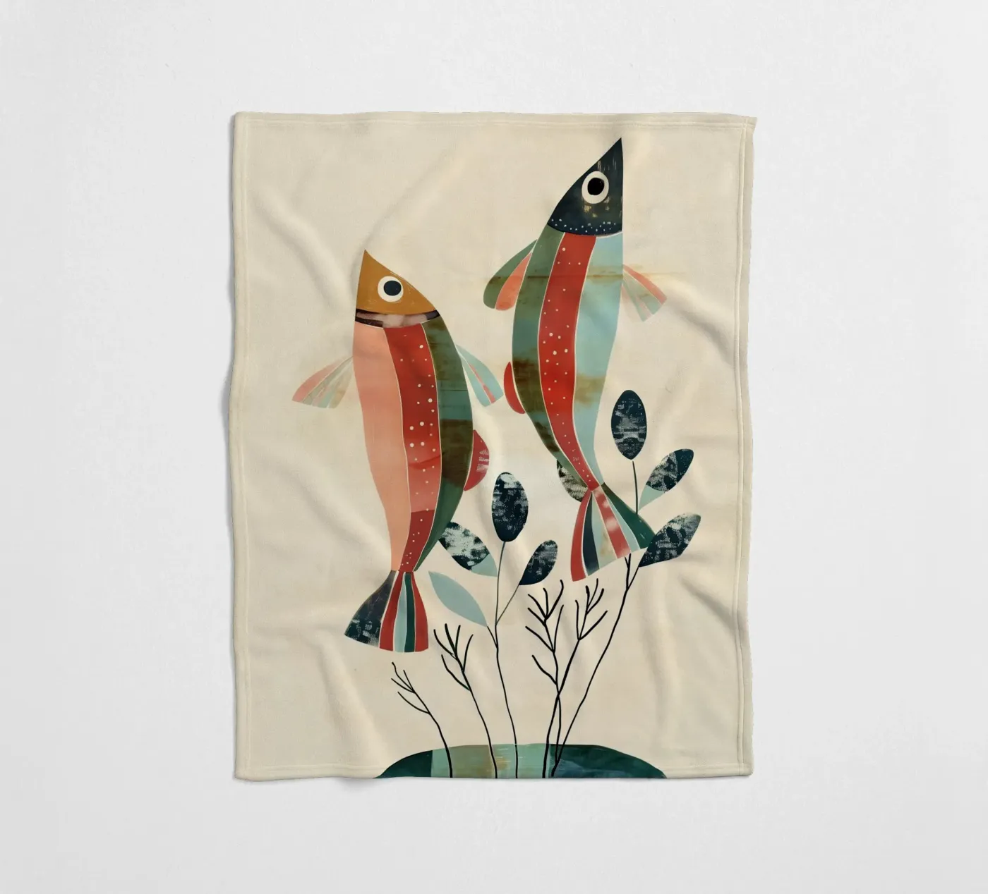 Dancing Fish fleecedeken van softsoul