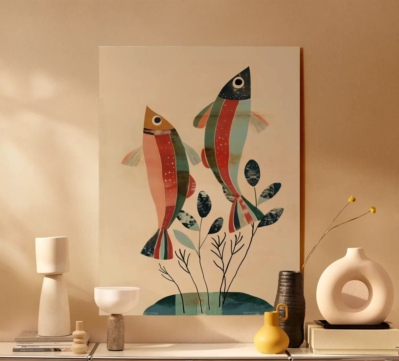 Dancing Fish plexiglas de softsoul