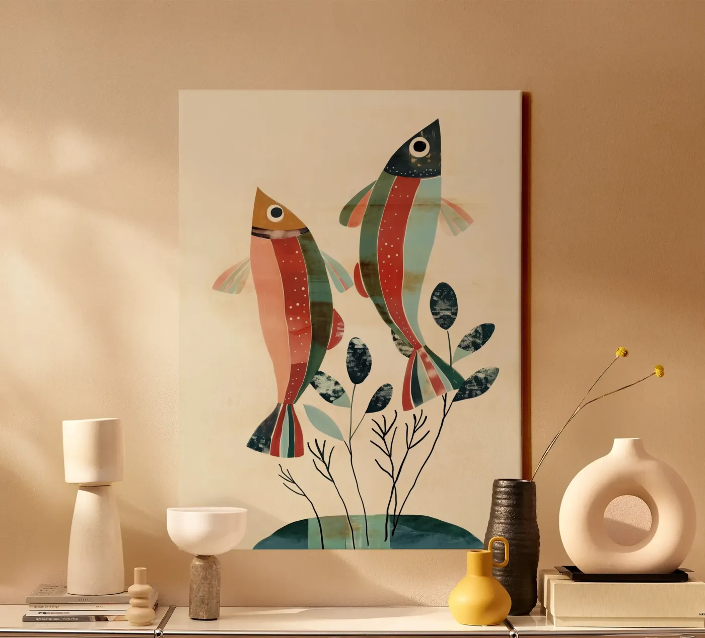 Dancing Fish tela da softsoul