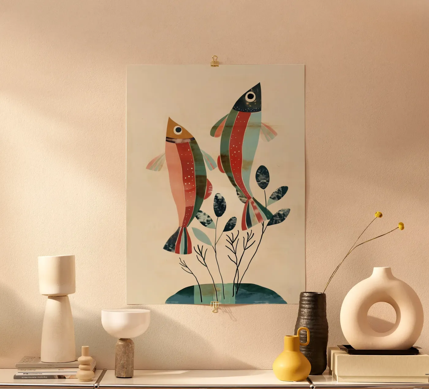 Dancing Fish poster by softsoul