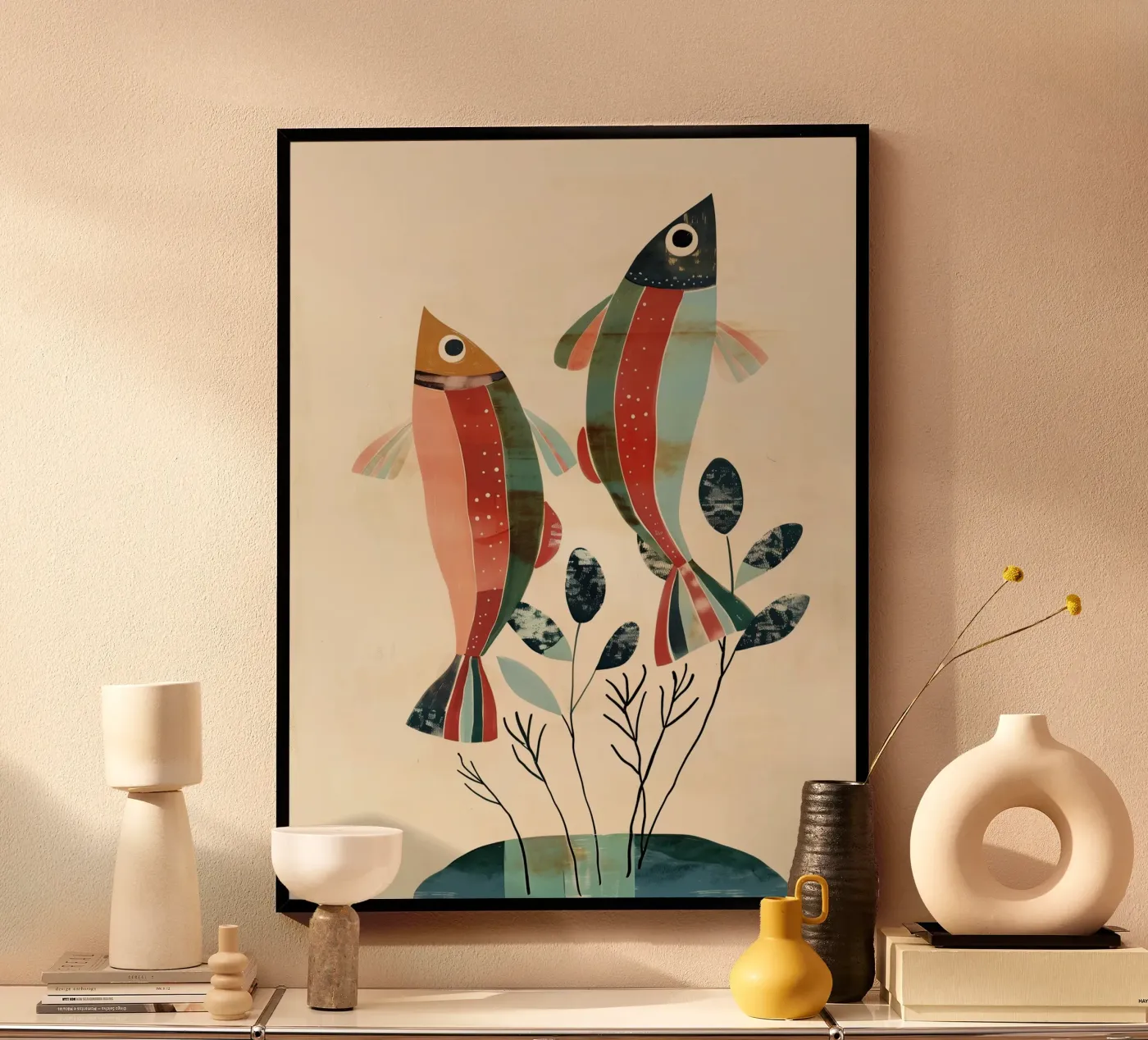 Dancing Fish poster by softsoul