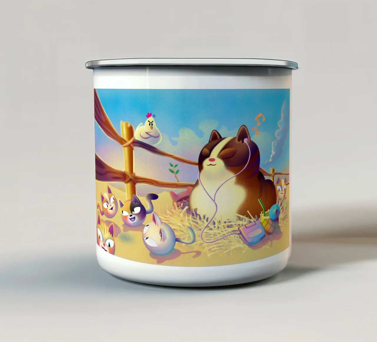 Territorio tazza in smalto da Artascy Art
