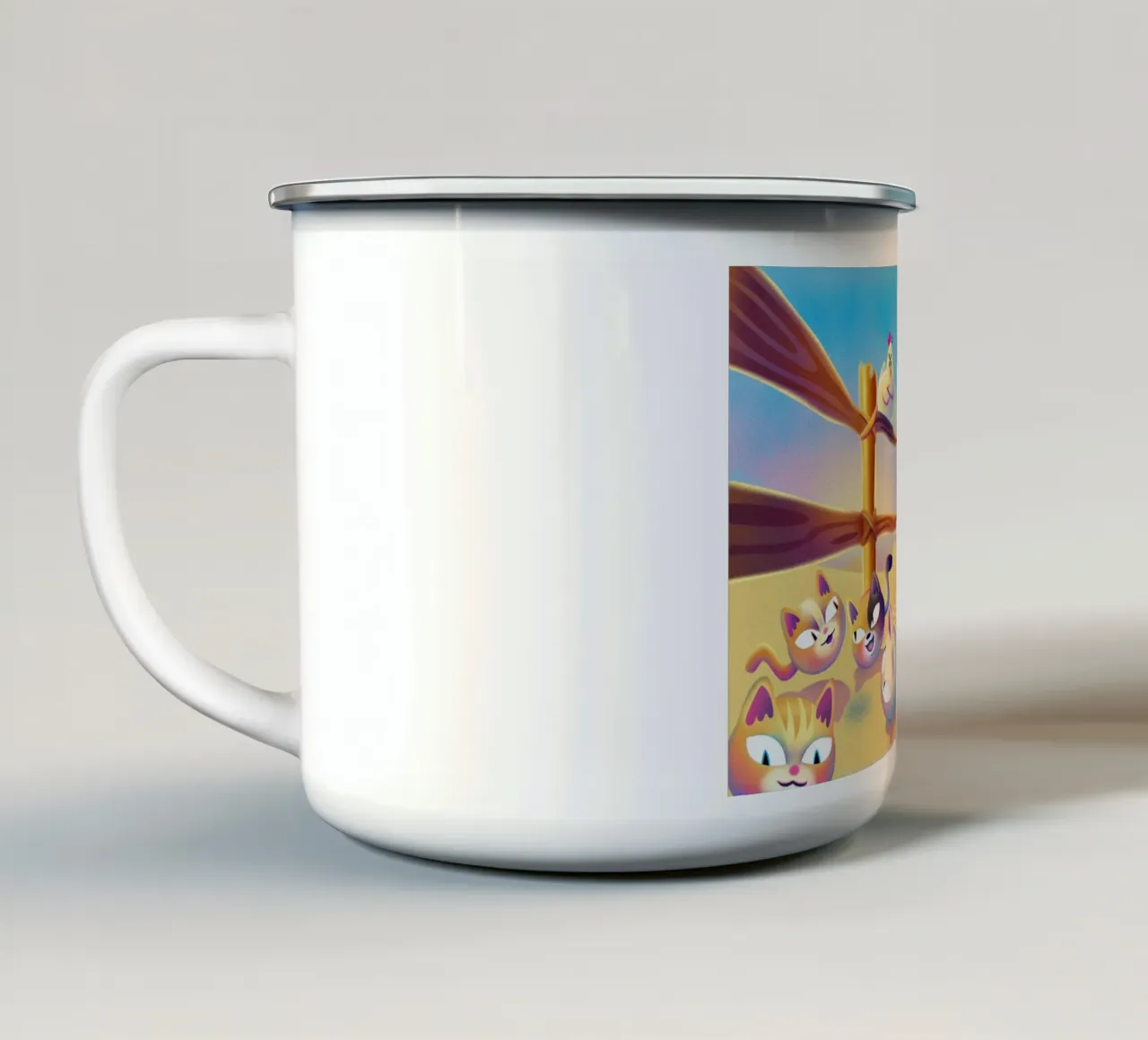 Territorio tazza in smalto da Artascy Art