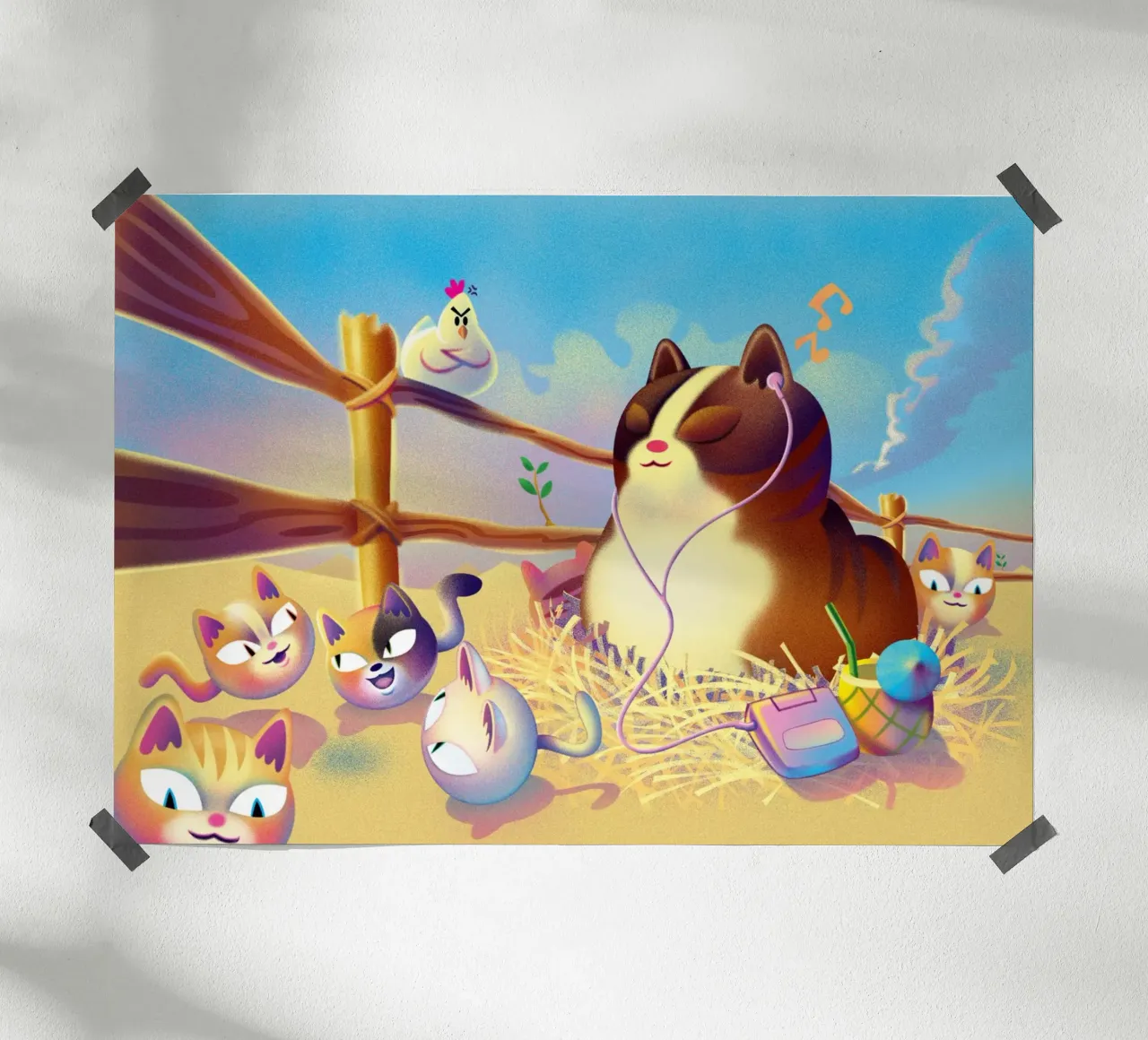 Territorio poster con telaio in legno da Artascy Art