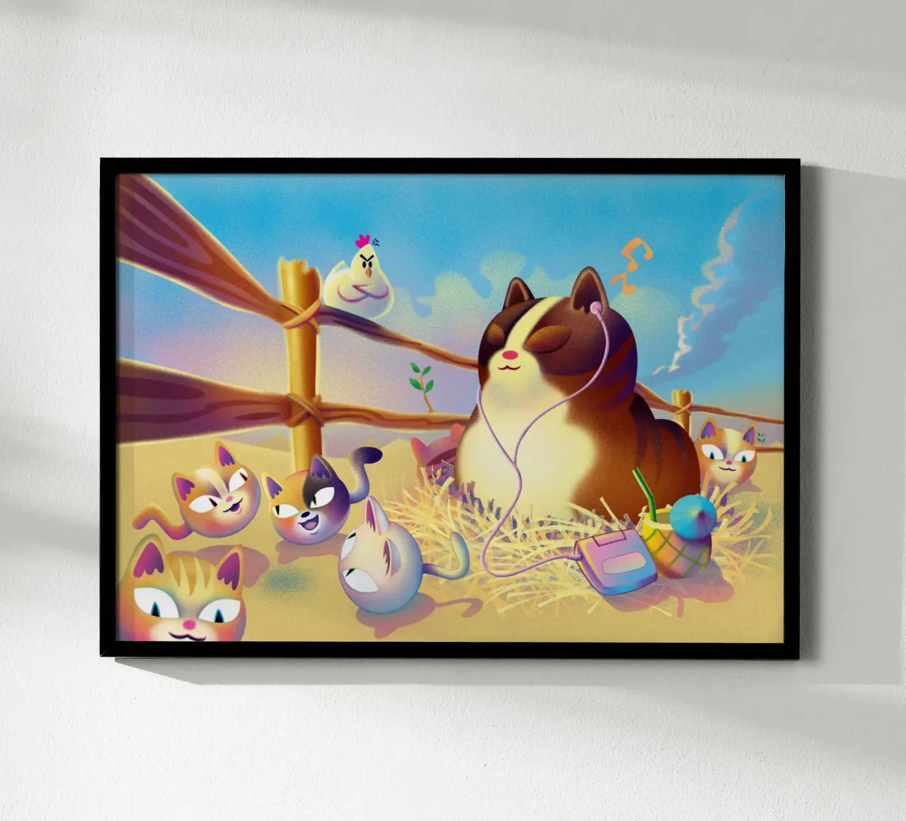 Territorio poster con telaio in legno da Artascy Art